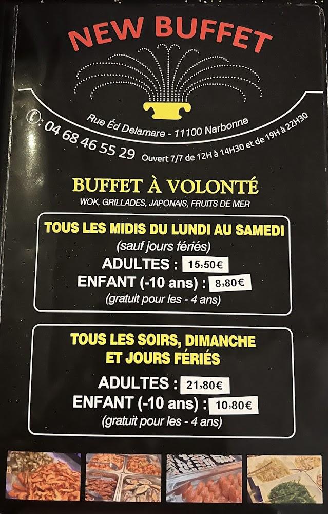 NEW BUFFET - Menu Image 1